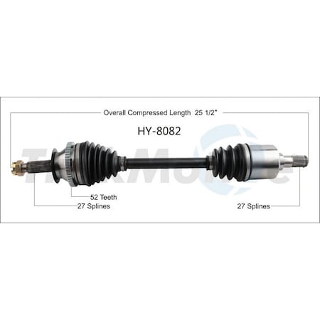 Surtrack Axle Cv Axle Shaft, Hy-8082 HY-8082